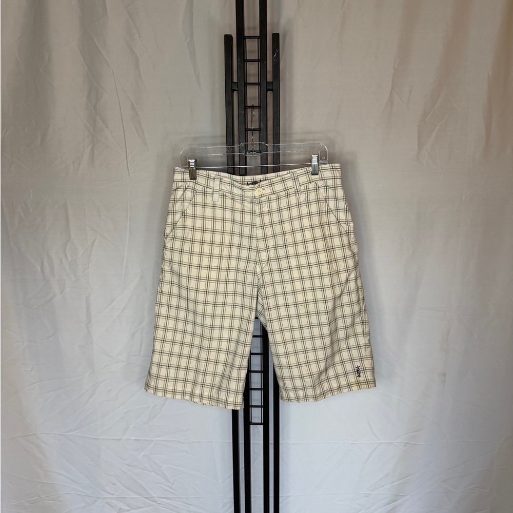 Kirra Beige Plaid‎ Men's Shorts
